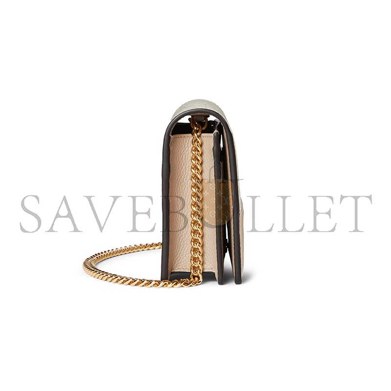 GUCCI GG MARMONT BI-COLOR WALLET ON CHAIN 497985 (20*12.5*4cm) 